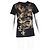 Camiseta estampada com dragão Balmain em algodão preto - vista 4