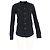 Balmain Langarmhemd mit Schulterdetails aus schwarzer Baumwolle - Ansicht 4
