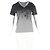 Camiseta Dior Ombre V-Neck en algodón negro y gris - vista 4
