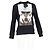 Neil Barrett Mohawk Wolf bedruckter Pullover aus schwarzer Baumwolle - Ansicht 4