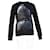 Givenchy Crewneck-Pullover aus schwarzer Baumwolle mit Haifischdruck Grau - Ansicht 4