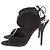 Sandales AQUAZZURA T.EU 38.5 en daim Noir - vue 3