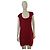 French Connection Rotes Geripptes Viskose Minikleid