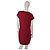 French Connection Rotes Geripptes Viskose Minikleid - Ansicht 2