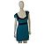 French Connection Mini-Kleid aus Viskose Blau Schwarz Größe 12