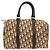 Borsa da viaggio mini Boston in monogramma marrone Christian Dior