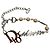 Perlenkette mit silbernem Logo von Christian Dior