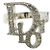 Silberne Strass-Logo-Ring von Christian Dior