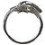 Christian Dior Silberne Ring mit Strass-Stern-Logo - Ansicht 3