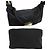 Borsa a spalla Fendi Mamma Baguette nera argento logo golf Nero - vista 5