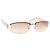 Gafas de sol Gucci marrón camello con borde crema sin montura plateada 1799 - vista 4