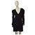 French Connection Abito Mini Nero a Maniche Lunghe con Scollo a V Taglia 12