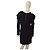 French Connection Abito Mini Nero a Maniche Lunghe con Scollo a V Taglia 12 - vista 2