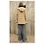 Giacca Burberry in shearling e pelle beige - vista 3