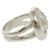 Ring Hermès Bague Hermes Gaucho en Argent 925 avec Topaze Blanche Argenté  - vue 4
