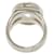 Ring Hermès Bague Hermes Gaucho en Argent 925 avec Topaze Blanche Argenté  - vue 6
