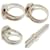 Ring Hermès Bague Hermes Gaucho en Argent 925 avec Topaze Blanche Argenté  - vue 7