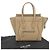 Céline Borsa a mano in pelle Celine Luggage Micro Shopper Beige - vista 3