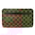 Louis Vuitton Damier Canvas Clutch Bag Brown Cloth  ref.2112834