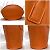 Oranger Leder-Shopper von Bottega Veneta - Ansicht 4