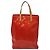 LOUIS VUITTON Monogram Vernis Reade MM Borsa a Mano Rossa M91086 LV Auth KD215 Rosso - vista 3