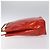 LOUIS VUITTON Monogram Vernis Reade MM Borsa a Mano Rossa M91086 LV Auth KD215 Rosso - vista 5
