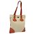 PRADA Borsa a mano in tela beige argento Auth EC559