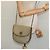 Bolsa de ombro GIVENCHY em lona de couro bege ouro Auth bs23699 Dourado - vista 22