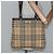 Borsa Tote Burberry Nova Check in PVC beige e marrone Auth BA619 - vista 20