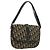 Borsa a spalla in tela Trotter Christian Dior blu navy Auth BD835