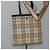 Borsa Tote Burberry Nova Check in PVC beige e marrone Auth BD761 - vista 21
