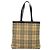 Borsa Tote Burberry Nova Check in PVC beige e marrone Auth BD761 - vista 3