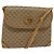 Gucci Bolso de Hombro Micro GG Supreme PVC Beige Dorado 007 49 5548 Auth th5762