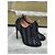 Alaïa Bottines ALAIA T.EU 37.5 Suède Noir