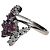 Autre Marque Anello Design Rubini e Diamanti Oro Bianco 18K - vista 4