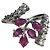 Autre Marque Anello Design Rubini e Diamanti Oro Bianco 18K - vista 5