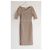 Vestido de cuello asimétrico Herve Leger beige - vista 2
