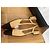 Sandali Slingback Chanel in pelle beige - vista 6