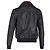 Autre Marque Giacca bomber con zip in pelle nera Mr. P. Shear Trim Nero - vista 3