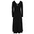 Vestido maxi plisado de jersey Max Mara Leisure en viscosa negra Negro - vista 9