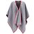 Grau Woll-Poncho mit Nahtkante von Rick Owens