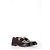 Mocassini a quadri Burberry in pelle marrone - vista 11