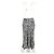 Gonna midi stampata Ba&Sh Oddy in viscosa nera e bianca - vista 6