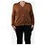 Crimson Beige Boyfriend-Cardigan - Größe L Braun