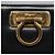 Borsa a spalla Gancini Chain in pelle nera e oro Auth BD929 di Salvatore Ferragamo Nero D'oro - vista 14