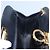 Borsa a spalla Gancini Chain in pelle nera e oro Auth BD929 di Salvatore Ferragamo Nero D'oro - vista 18