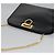 Borsa a spalla Gancini Chain in pelle nera e oro Auth BD929 di Salvatore Ferragamo Nero D'oro - vista 6