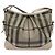 Borsa a spalla Burberry Nova Check PVC Khaki Auth BA711 Cachi - vista 3