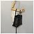 Borsa a mano Gancini in vinile nero Salvatore Ferragamo Auth bs23548 - vista 23