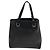 Borsa a mano Gancini in vinile nero Salvatore Ferragamo Auth bs23548 - vista 3